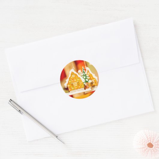 サンタクロースからのクリスマススペシャルクラシック配信 ラウンドシール (封筒)