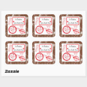 サンタクロースからのクリスマスノースポールメール配信 スクエアシール (シート)