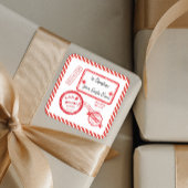 サンタクロースからのクリスマスノースポールメール配信 スクエアシール