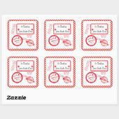 サンタクロースからのクリスマスノースポールメール配信 スクエアシール (シート)