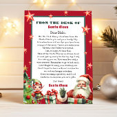 サンタクロースからのクリスマスレターと小妖精や小人 招待状