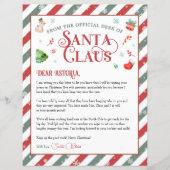 サンタクロースからのクリスマスレターパーソナライズされた (正面)