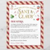 サンタクロースからのクリスマスレターパーソナライズされた (正面)