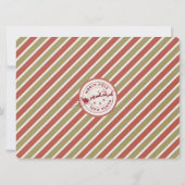 サンタクロースからのグッドリスト証明書 招待状 (裏面)