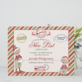 サンタクロースからのグッドリスト証明書 招待状 (スタンド正面)