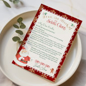 サンタクロースからのパーソナライズされた手紙のテンプレート 招待状