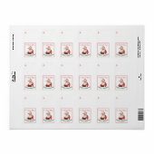 サンタクロースからのメリークリスマスヴィンテージ ラベル (フルシート)