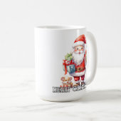 サンタクロースからのメリークリスマス コーヒーマグカップ (正面右)