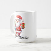 サンタクロースからのメリークリスマス コーヒーマグカップ (正面左)