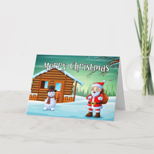 サンタクロースからのメリークリスマス シーズンカード (正面)