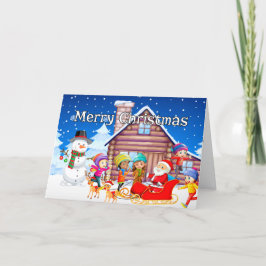 サンタクロースからのメリークリスマス シーズンカード