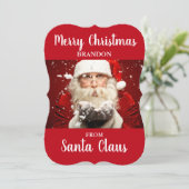 サンタクロースからのメリークリスマスADD NAME Card RB シーズンカード (スタンド正面)
