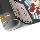 サンタクロースからの公式ギフトヴィンテージ（氏名・所在地あり） ラッピングペーパー (ロールコーナー)