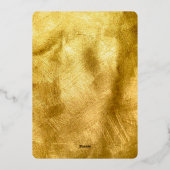 サンタクロースからの感謝状 ホイル招待状 箔招待状 (裏面)