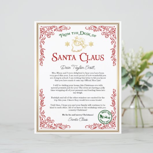 サンタクロースからの手紙子供へ (スタンド正面)