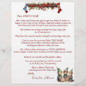 サンタクロースからの手紙小妖精や小人ストッキングガーランド (正面)