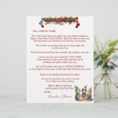 サンタクロースからの手紙小妖精や小人ストッキングガーランド (スタンド正面)