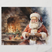 サンタクロースからの手紙小妖精や小人ストッキングガーランド (裏面)