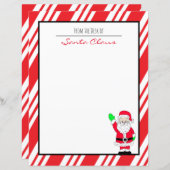 サンタクロースからの手紙空白の紙 (正面/裏面)