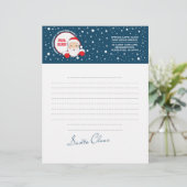 サンタクロースからの手紙。カスタムクリスマス レターヘッド (スタンド正面)