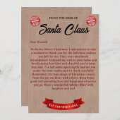 サンタクロースからの手紙 シーズンカード (正面/裏面)