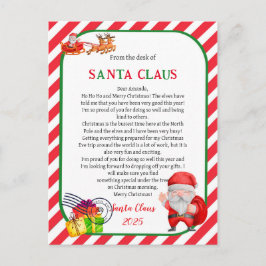 サンタクロースからの手紙 ポストカード