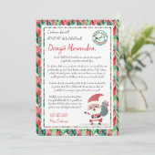 サンタクロースからの手紙 招待状 (スタンド正面)