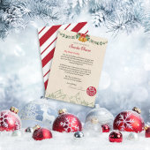 サンタクロースからの特別な手紙のテンプレート 招待状