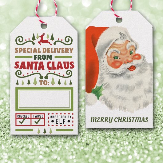 サンタクロースからの特別配達 ギフトタグ