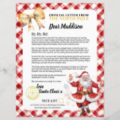 サンタクロースからの素敵なリストレター子供の名前のクリスマス (正面)
