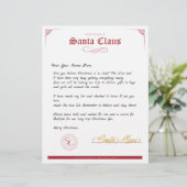 サンタクロースからの赤白の正式書簡 (スタンド正面)