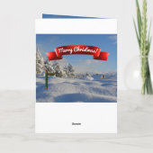 サンタクロースからクリスマスの個人的なカスタムKid シーズンカード (裏面)