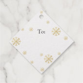 サンタクロースからクリスマスプレゼント雪片プレゼント フェイバータグ (裏面)