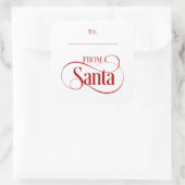 サンタクロースからクリスマスホリデースススススクエアステッカー スクエアシール (バッグ)