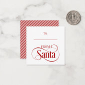 サンタクロースからクリスマスホリデーミニノートカード ノートカード (正面/裏面インサイチュ)