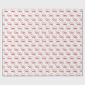 サンタクロースからクリスマスホリデーラッピング紙 ラッピングペーパー (フラット)