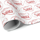 サンタクロースからクリスマスホリデーラッピング紙 ラッピングペーパー (ロールコーナー)