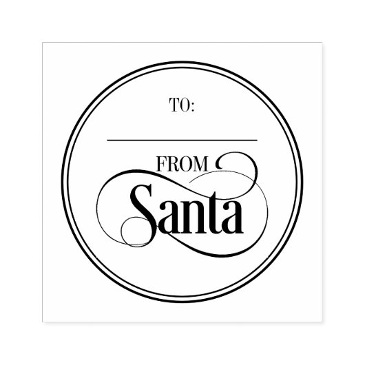 サンタクロースからクリスマスホリデーラバースタンプ ラバースタンプ (インプリント)