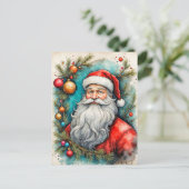 サンタクロースからハッピーホリデーズ ポストカード (スタンド正面)