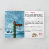 サンタクロースからパーソナルKID'Sカスタムクリスマス シーズンカード (内部)