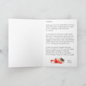 サンタクロースから子供たちへの個人宛ての手紙 黒 シーズンカード (内部)