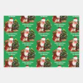 サンタクロースから子供の名前を追加3 ラッピングペーパーシート (正面3)