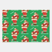 サンタクロースから子供の名前を追加3 ラッピングペーパーシート (正面2)