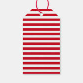 サンタクロースから戻るメリークリスマスストライプの ギフトタグ (裏面)