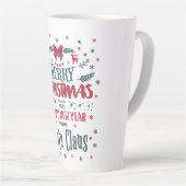 サンタクロースから来たメリークリスマス&ハッピーニューイヤー カフェラテマグ (右アングル)