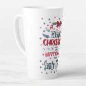 サンタクロースから来たメリークリスマス&ハッピーニューイヤー カフェラテマグ (左アングル)