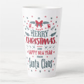 サンタクロースから来たメリークリスマス&ハッピーニューイヤー カフェラテマグ (正面)