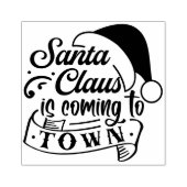 サンタクロースから町のクリスマスゴムのスタンプ ラバースタンプ (インプリント)