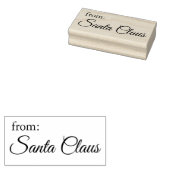 「サンタクロースから」贈り物ラベル用ゴム印 ラバースタンプ (押印)