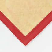 サンタクロースかわいい子犬のヴィンテージレトロクリスマス フリースブランケット (角)